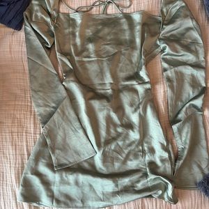 PRINCESS POLLY SAGE MINI DRESS